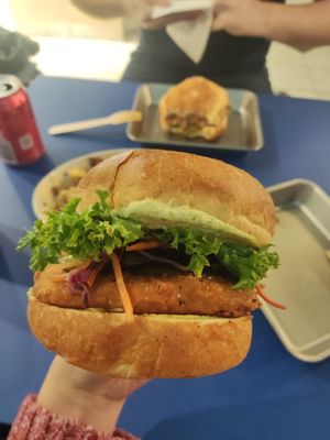 Chicken burger at Eden Jaxx - Illum in Copenhagen