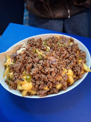 Fire fries #Veganuary at Eden Jaxx - Illum in Copenhagen