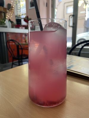 Homemade lemonade #Veganuary at La Galla Tasca Vegana in Barcelona
