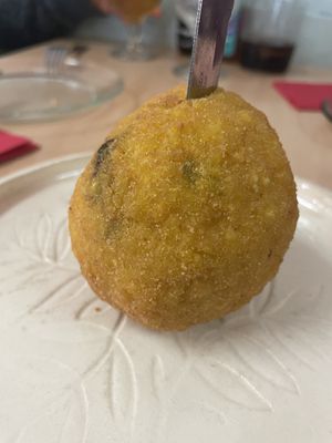 Arancini #Veganuary at La Galla Tasca Vegana in Barcelona