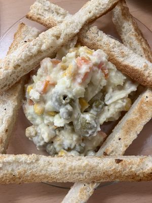 Ensaladilla #Veganuary at La Galla Tasca Vegana in Barcelona