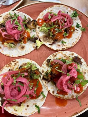 Tacos Galla pibil  at La Galla Tasca Vegana in Barcelona