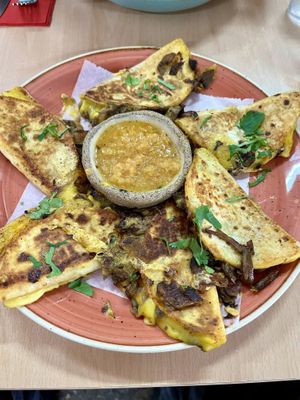 Quesabirrias   at La Galla Tasca Vegana in Barcelona