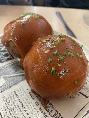 Bombas  at La Galla Tasca Vegana in Barcelona