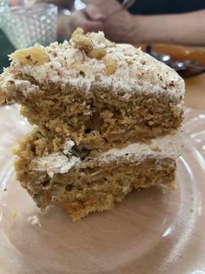 Carrot cake  at La Galla Tasca Vegana in Barcelona
