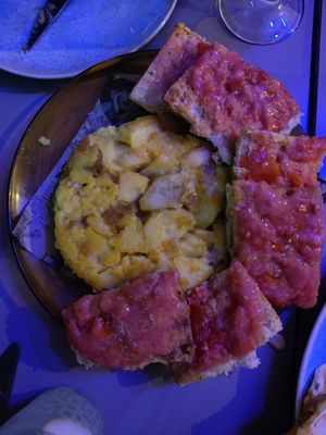 Tortilla de patata at La Galla Tasca Vegana in Barcelona