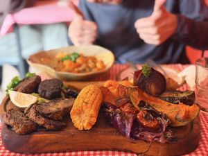 BBQ platter  at Lo del Manu in El Chalten