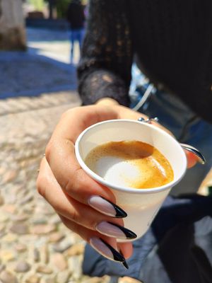 Macchiato para llevar at NaturalMente - Italian Coffee Shop in Toledo
