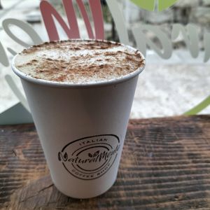 Capuccino con leche de soja at NaturalMente - Italian Coffee Shop in Toledo