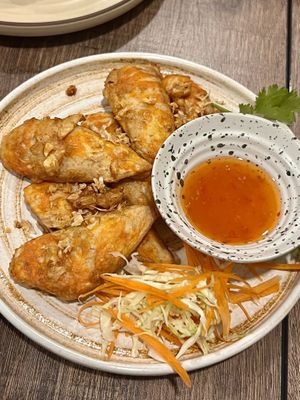 Garlic prawns   at PLANT Passion in Bangkok