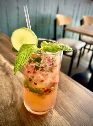 Strawberry mint sparkle  at Peacock Pansy in San Francisco