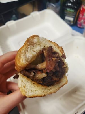 Vegan Deathstroke at Hero or Villain Deli: HQ in Ferndale