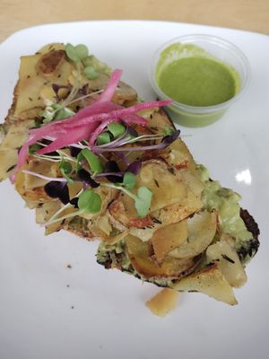 Avocado bread (vegan) at Switchback Roasters in Colorado Springs