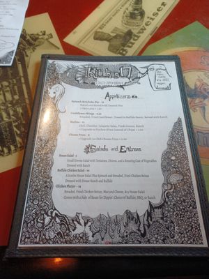 Menu at Kitchen 17 in Chicago