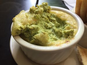 spinach artichoke dip at Kitchen 17 in Chicago