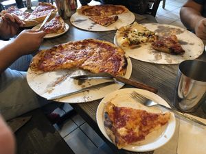Pizzas  at Kitchen 17 in Chicago