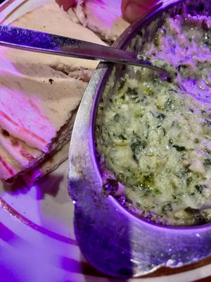 Creamy Spinach Artichoke Dip  at Kitchen 17 in Chicago