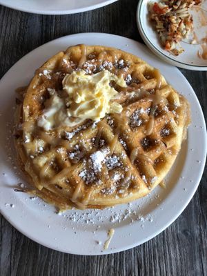Apple pie waffles  at Kitchen 17 in Chicago