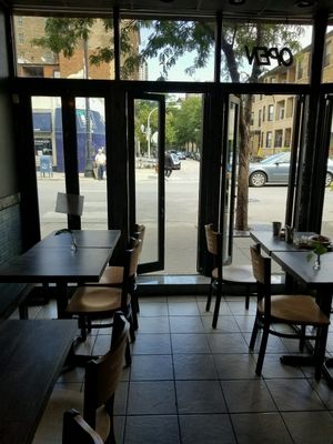 from in the restaurant  at Kitchen 17 in Chicago