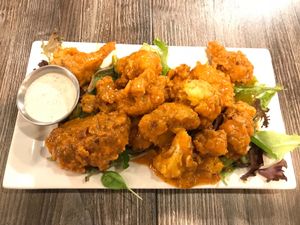 Cauliflower buffalo wings  at Kitchen 17 in Chicago