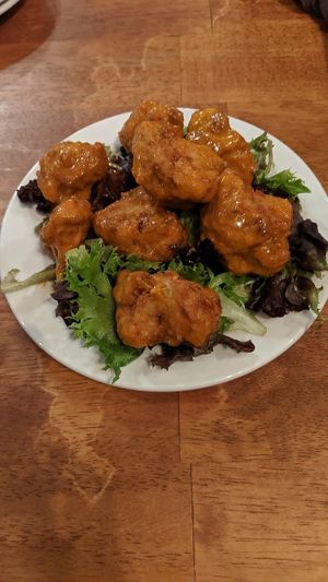 Cauliflower wings at Kitchen 17 in Chicago