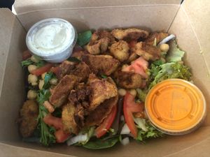 Buffalo chicken salad  at Kitchen 17 in Chicago