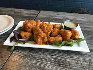 Wings were lit at Kitchen 17 in Chicago