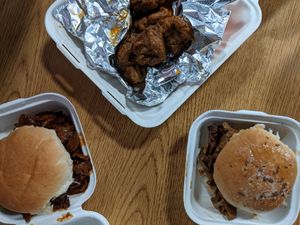 Sammies and wings at Caffe at Amy's in Buffalo