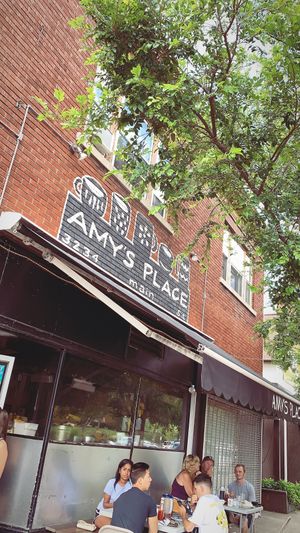 out front at Caffe at Amy's in Buffalo