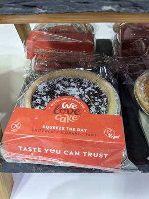 The only vegan cake/snack option (doesn't count in my personal opinion). at The Topiary Restaurant in Carlisle