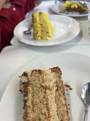 Tarta de caramelo y la de limón, mi favorita.  at El Rincón De Flor in Malaga
