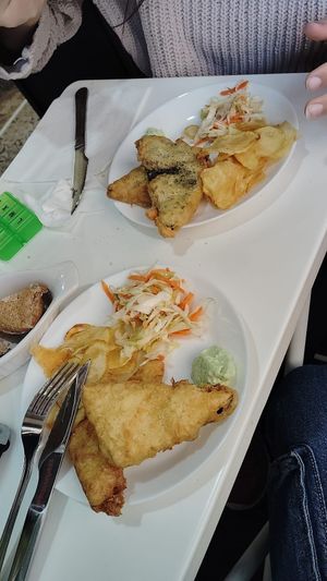 Fish and chips at El Rincón De Flor in Malaga