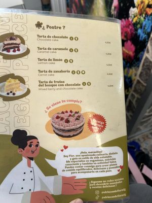 Menu  at El Rincón De Flor in Malaga