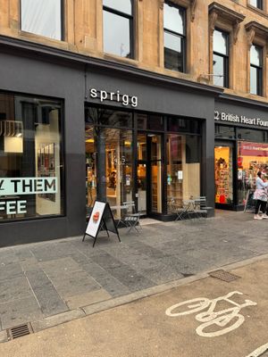 Outside  at sprigg - Sauchiehall in Glasgow