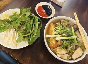 Phở, Classic Vietnamese noodle soup  at Sen Saigon in New York City