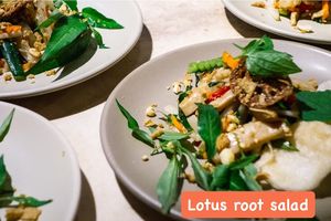 Gỏi ngó sen, lotus salad   at Sen Saigon in New York City