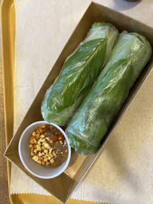 Lemongrass Mushroom Summer Rolls   at Sen Saigon in New York City