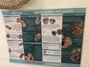 Menu   at Sen Saigon in New York City