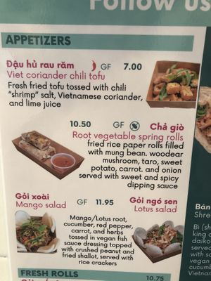 Menu   at Sen Saigon in New York City