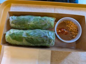 Lemongrass Tofu Mushroom Summer Roll  at Sen Saigon in New York City