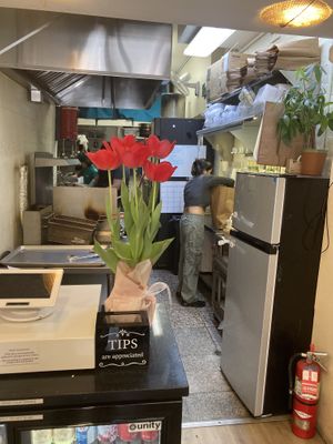 Open kitchen  at Sen Saigon in New York City