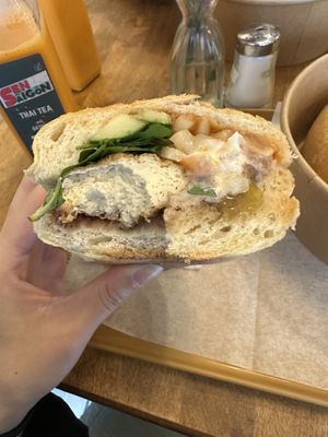 Banh mi nam dau hu sa (lemongrass tofu and mushroom)  at Sen Saigon in New York City