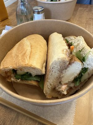 Banh mi dau hu sa (lemongrass tofu and mushroom)  at Sen Saigon in New York City