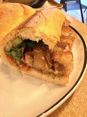 Pork belly bahn mi  at Sen Saigon in New York City