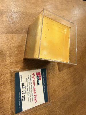 Flan  at Sen Saigon in New York City