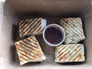 Hummus sandwich   at Motherfathers in Sofia