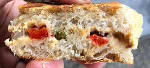 Hummus sandwich   at Motherfathers in Sofia