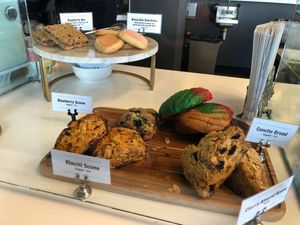 5 out of the 6 are vegan!  at Bang Bang Cafe in Seattle