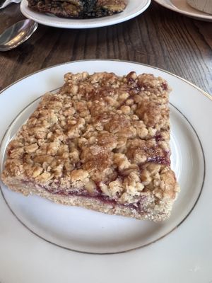 Raspberry crumble  at Bang Bang Cafe in Seattle
