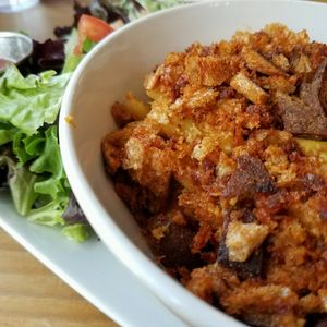 vegan macncheese at Bang Bang Cafe in Seattle